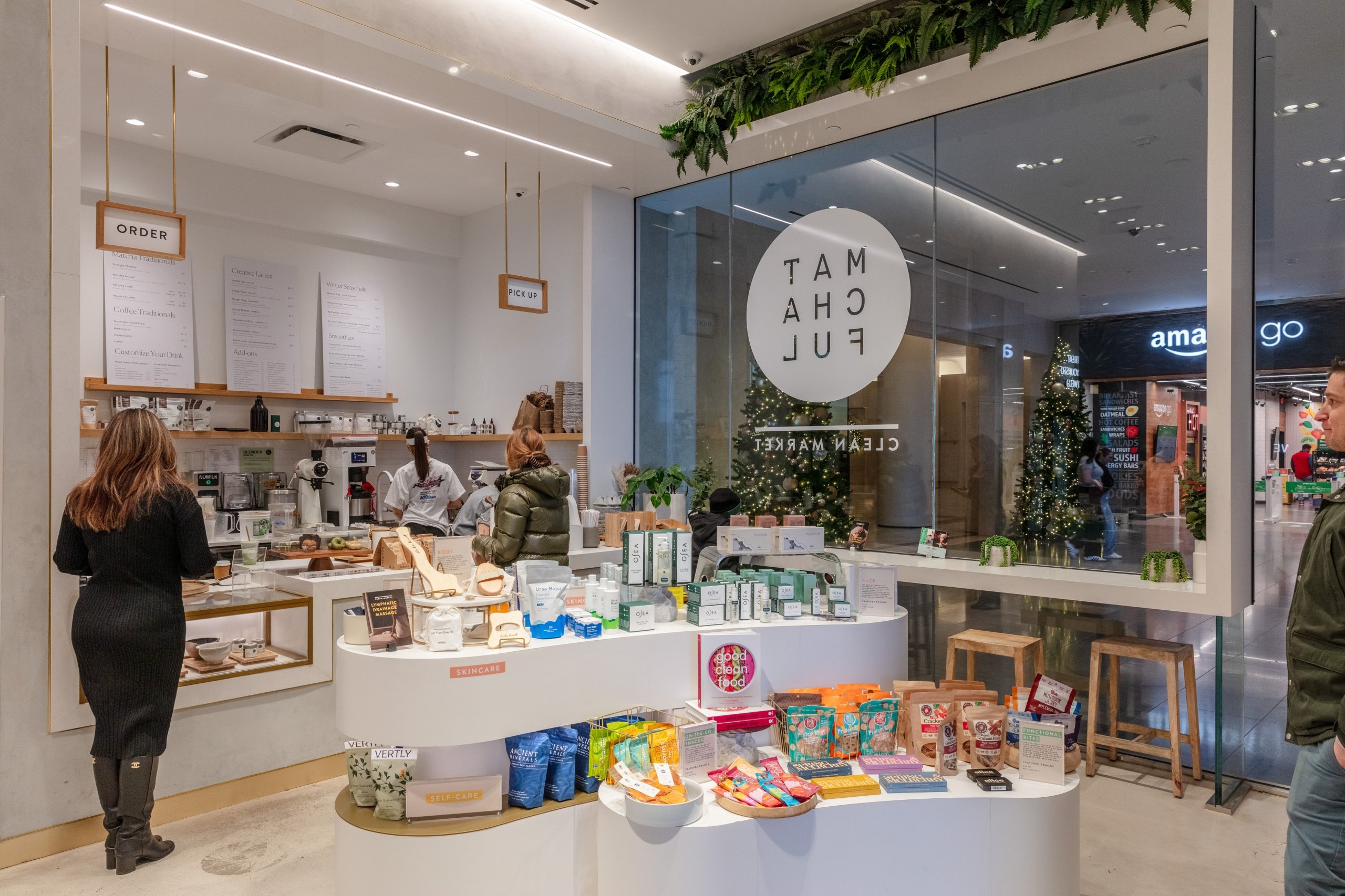 Clean, brightly lit Matchaful store interior displaying various small goods, gifts, or food items.